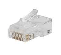 Klein Tools Enchufe de datos modular de paso, RJ45 CAT6, conectores de paso, paquete de 50, VDV826-703