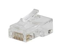 KLEIN TOOLS Enchufe de datos de paso, enchufe modular para RJ45 CAT6, conectores de paso a través de 200 unidades, VDV826-763