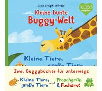 Kleine bunte Buggy-Welt - Kleine Tiere, Große Tiere & Froschgrün & Fuchsrot: Zwei Buggybücher für unterwegs