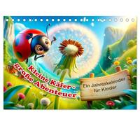 Kleine Käfer, große Abenteuer: Ein Jahreskalender für Kinder (Tischkalender 2026 DIN A5 quer), CALVENDO Monatskalender: Bunte Käfer-Abenteuer fürs ganze Jahr!