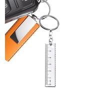 Kleine Lineal -Schlüsselanhänger, Tragbare Lineal -Schlüsselschüsse, Messwerkzeug Anhänger Taschenschlüsselketten, Autotaschenbeutel Ornament Key Ring Multifunktional Für Zuhause, Reisen, Schule
