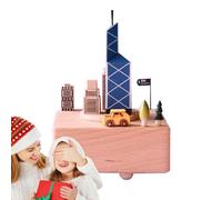Kleine Spieluhr Holz - Fliegendes Schweinchen Retro, Kreatives Ornament Kinder, Geschenk Dekoration Musikbox, Handkurbel Klassisch Stilvoll | Zauberhafte Überraschung Für Weihnachten Geburtstag