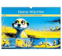 Kleine Wächter. Erdmännchen und Weisheiten (Wandkalender 2026 DIN A3 quer), CALVENDO Monatskalender: Kleine Erdmännchen, die mit Wärme und sanften Weisheiten durch das Jahr begleiten