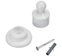 Kleine Wolke 0395100000 - Soporte Angular de Pared, para Barra de 25 mm, Color Blanco