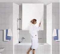 Kleine Wolke 3316100744 - Persiana Enrollable y Estor, plástico de 140 x 240 cm, Color Blanco