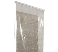 Kleine Wolke 3321351747 Cortina de Ducha Enrollable para Cassette vacío (128 x 240 cm), Rayas Marrones