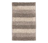 Kleine Wolke 4000271225 - Alfombra de baño, algodón y poliéster, 70 x 120 cm, Color marrón y Gris parduzco