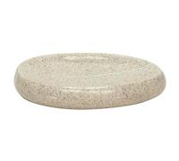 Kleine Wolke 5080226853 - Jabonera, polyresin, 12,8 x 2 cm, Color Arena y Beige