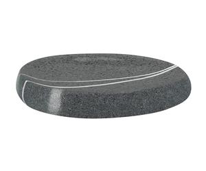 Kleine Wolke 5080912853 - Jabonera, polyresin, 12,8 x 2 cm, Color Gris Oscuro