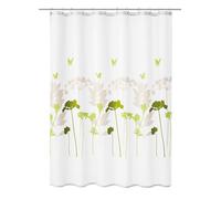 Kleine Wolke 5188602305 Barcelona - Cortina de Ducha (180 x 200 cm), diseño de tréboles