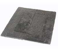 Kleine Wolke 5418905539 - Alfombra de baño, algodón, 55 x 65 cm, Color Gris Oscuro