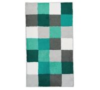 Kleine Wolke 5426675382 - Alfombra de baño, 60 x 105 cm, Color Verde y Turquesa