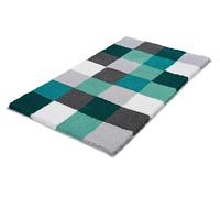 Kleine Wolke 5426675453 - Alfombra de baño, 85 x 150 cm, Color Verde y Turquesa