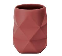 Kleine Wolke 8430332852 Crackle - Vaso para cepillos de Dientes (polirresina, 8 x 10 cm), diseño de Palisandro