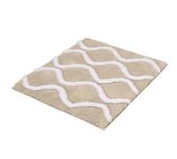Kleine Wolke Alfombra de baño Piana Beige Arena 55 x 65 cm