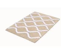 Kleine Wolke Alfombra de baño Piana Beige Arena 70 x 120 cm