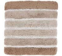 Kleine Wolke Alfombra Textil Phoenix Taupe 60X60 224045271135, Poliéster, Marrón Topo, 1 cm