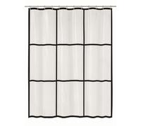 Kleine Wolke Brooklyn cortina de ducha 200x180 cm transparente-negro 7823116305