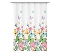 Kleine Wolke Butterflies cortina de ducha 200x180 cm blanco-multicolor 5282148305
