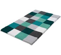 Kleine Wolke Caro alfombrilla para baño 120x70 cm rectangular blanco-gris-negro-verde-mezcla de colores 5426675225