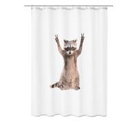 Kleine Wolke Cortina de Ducha, poliéster, Color Topo, 180 x 200 cm