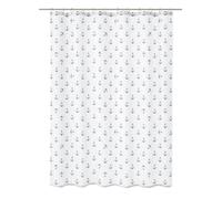 Kleine Wolke Cortina de Ducha Textil Anchor Azul Oscuro 240 x 180 cm