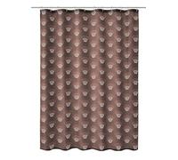 Kleine Wolke Cortina de, Poliéster, marrón, 180 x 200 cm