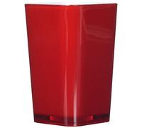 Kleine Wolke Crackle Portacepillos de Dientes Easy en Rojo, 72x111 mm