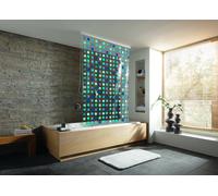 Kleine Wolke Duschrollo estor de ducha sin casete 240x128 cm transparente-azul 3321721747