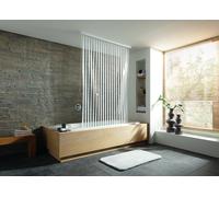 Kleine Wolke Duschrollo estor de ducha sin casete 240x128 cm transparente-blanco 3321100747