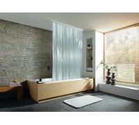 Kleine Wolke Duschrollo estor de ducha sin casete 240x128 cm transparente-blanco 3321108747