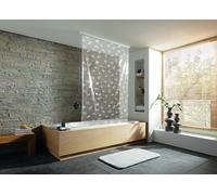Kleine Wolke Duschrollo estor de ducha sin casete 240x128 cm transparente-blanco 3321114747