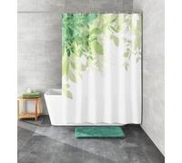 Kleine Wolke Floresta cortina de ducha 180x180 cm blanco-verde 5912600344
