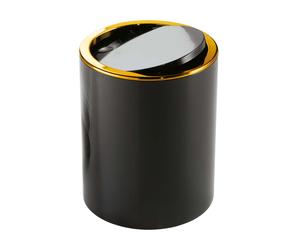 Kleine Wolke Golden Clap papelera 5 l negro 8418926858