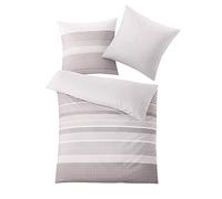 Kleine Wolke Joshua - Juego de Funda de edredón y Funda de Almohada (155 x 220 cm y 80 x 80 cm), Color Gris