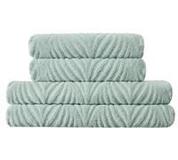 Kleine Wolke Leaf Maledivia - Toalla de Ducha (70 x 140 cm) | Certificado Oeko-Tex, 500 g/m², vegano sin componentes animales, lavable a 60 °C, 100% algodón