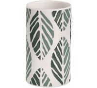 Kleine Wolke Leaf vaso para cepillos de dientes blanco-verde 8031697852