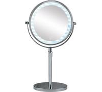Kleine Wolke LED Mirror espejo cosmético 20.5x37 cm circular con iluminación plata 8507124886