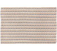 Kleine Wolke Loop alfombrilla para baño 90x60 cm rectangular blanco-beige-azul 9173226519