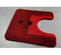Kleine Wolke Maison Granate Rojo Alfombra de Wc Con Corte 50x50cm.