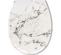 Kleine Wolke Marble tapa de inodoro de cierre suave blanco-antracita 1843901075