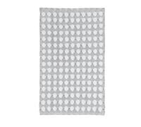 Kleine Wolke Merida-Alfombrilla de baño, Algodón, Plateado-Gris, 60x100x3 cm