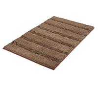 Kleine Wolke Monrovia - Alfombra de baño, poliéster, Beige Oscuro, 60 x 100 x 2,5 cm