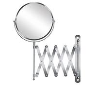 Kleine Wolke Move Mirror - Espejo de Aumento (20 x 37,5 x 2 cm, Metal/Cristal), Color Plateado