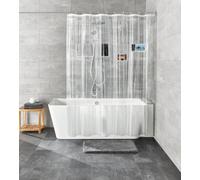 Kleine Wolke Pocket cortina de ducha 200x180 cm transparente-blanco 7823116305