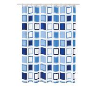 Kleine Wolke Textilgesellschaft - Cortina de Ducha, Fibra sintética, Azul Azure, 200 x 120 cm