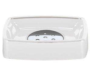 Kleine Wolke Textilgesellschaft mbH & Co. KG 5061 114 853 - Jabonera, plástico, 3 x 12 cm, Color Blanco