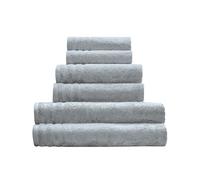 Kleine Wolke Toalla de Rizo Royal Platino 50 x 100 cm | OEKO-TEX, 500 g/m², vegano, sin componentes animales, con lazo para colgar, lavable a 60 °C, 100% algodón