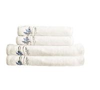Kleine Wolke Toalla de Rizo Savannah de 2 Piezas, Color Seda | Certificado Oeko-Tex, 500 g/m², vegano sin componentes animales, lavable a 60 °C, 100% algodón