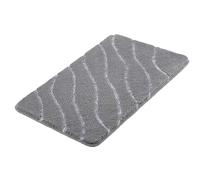 Kleine Wolke Tram alfombrilla para baño 120x70 cm rectangular gris 9189901225